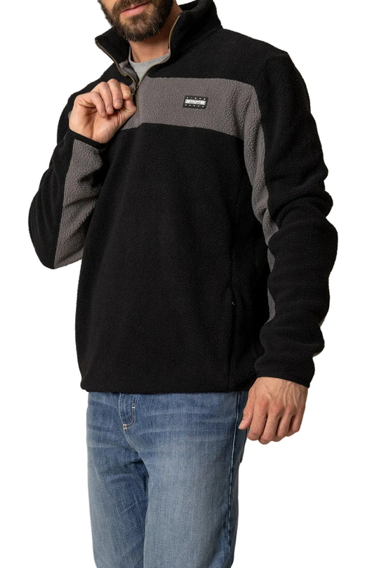 Kimes Ranch - Men's JMJ Quarter Zip Black