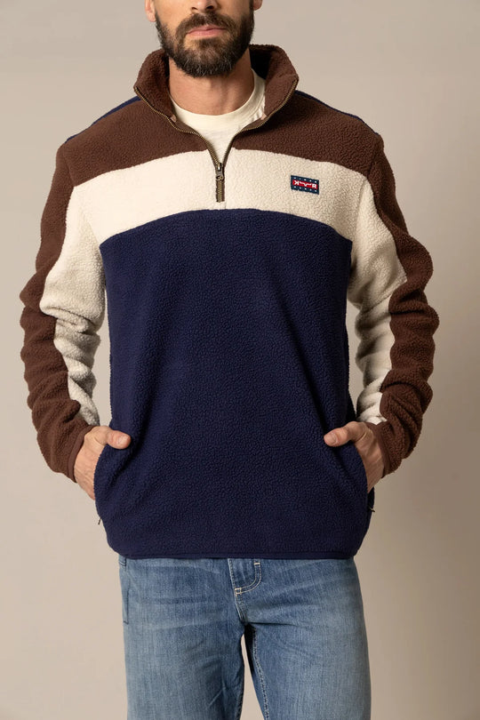 Kimes Ranch - Men's JMJ Quater Zip Navy