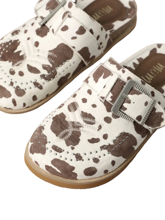 Buffalo Belle - MX Josephine Casual Clog Cow Print