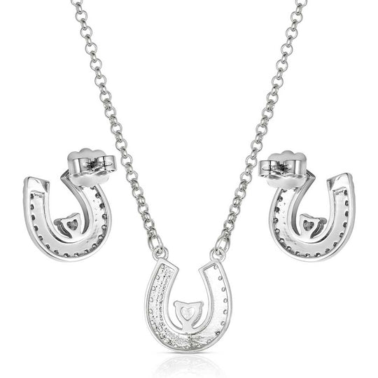 Montana Silversmith - Lovely And Lucky Horseshoe Jewellery Set