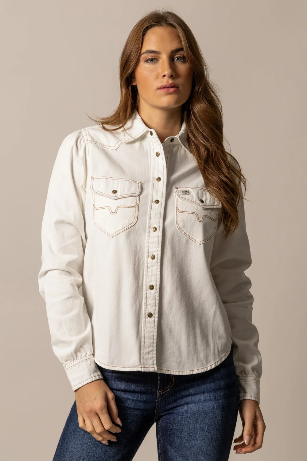 Kimes Ranch - Jane Denim Snap Shirt Pristine