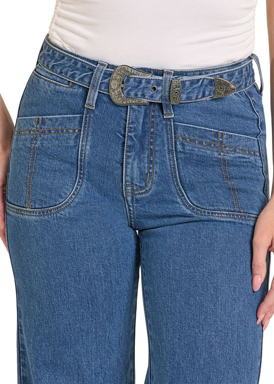 Rock & Roll - Women's Medium Vintage Belted Relaxed Wide Leg