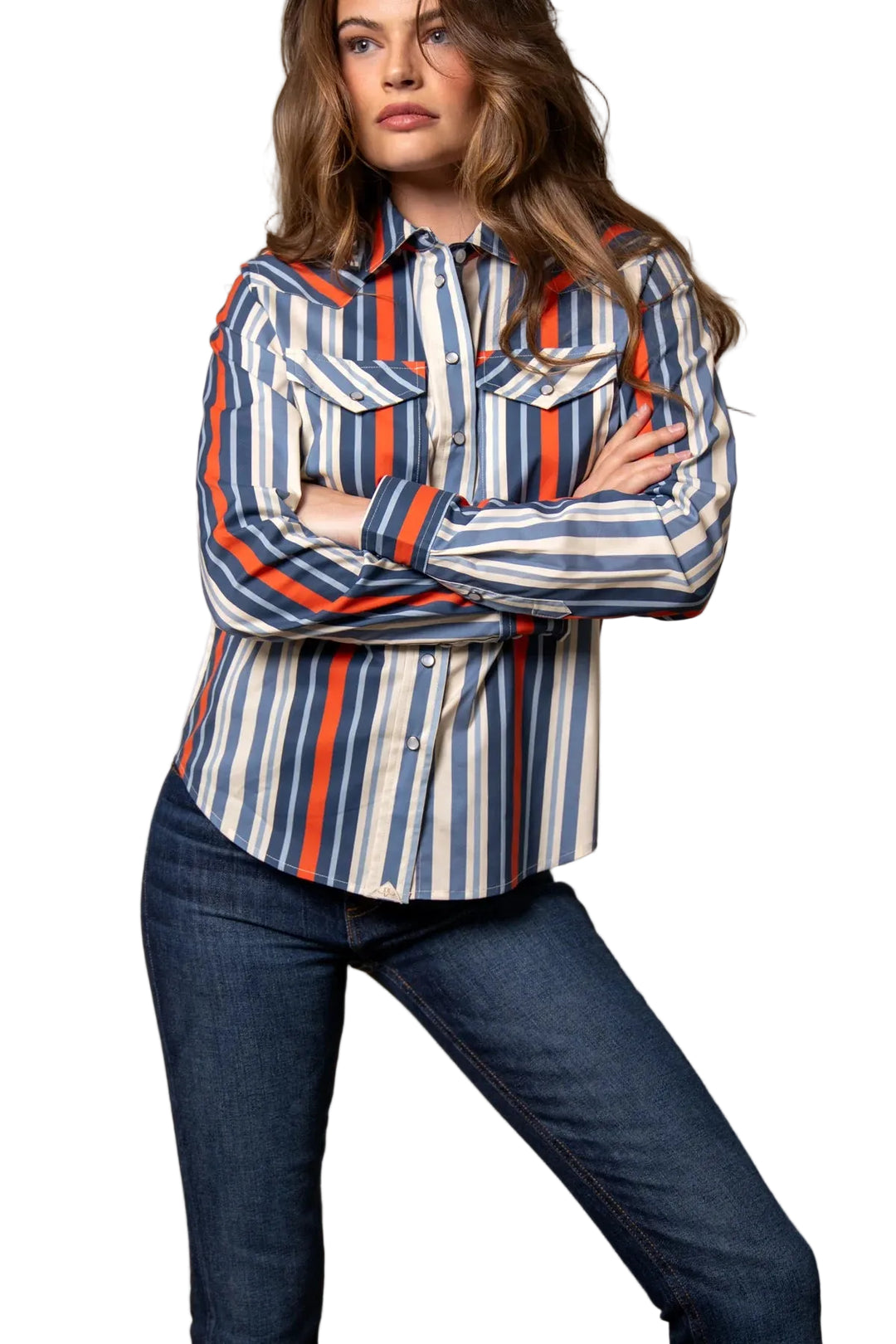 Kimes Ranch - Women's Kai Long Sleeve Shirt Blue