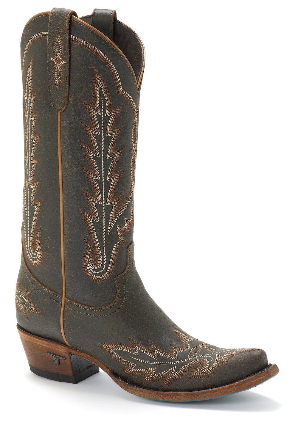 Lane Boots - Womens Lexington Black Crackle Boots