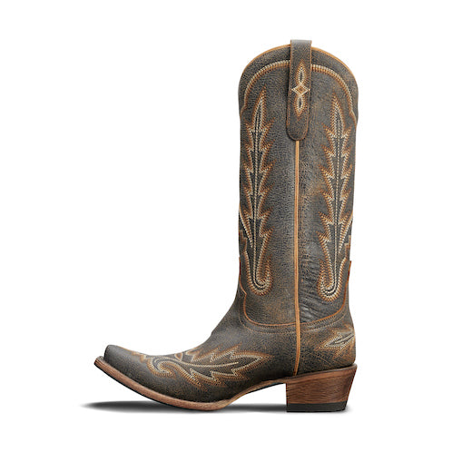 Lane Boots - Womens Lexington Black Crackle Boots