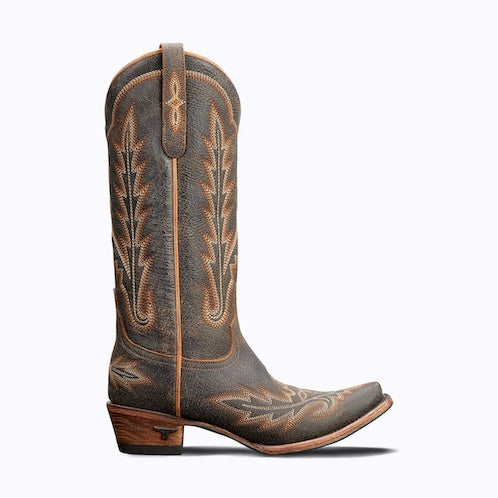 Lane Boots - Womens Lexington Black Crackle Boots