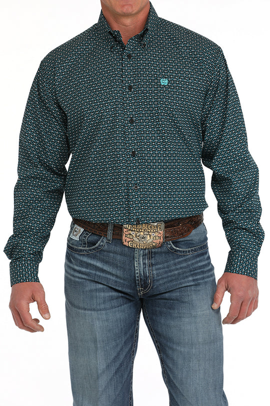 Cinch - Mens Black Geo Print Arena