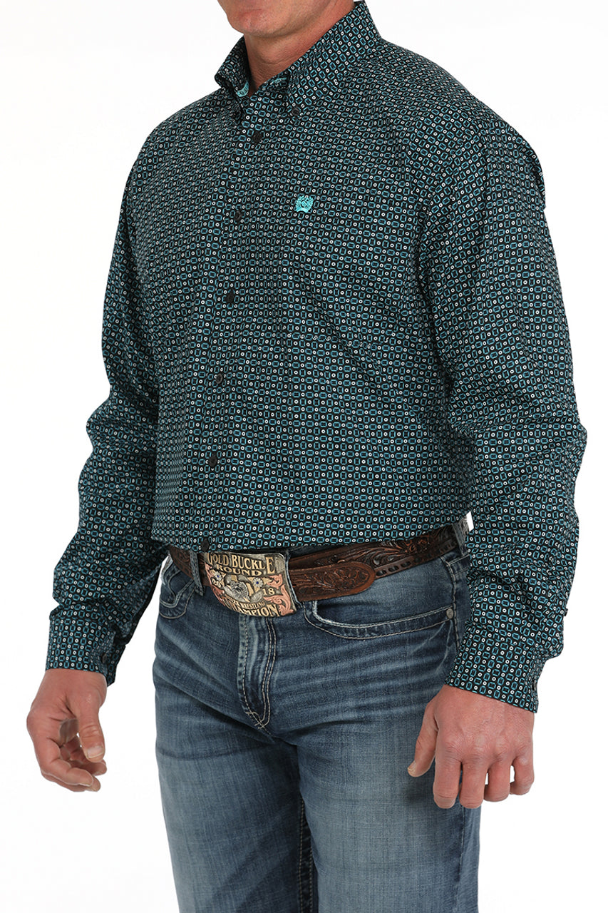 Cinch - Mens Black Geo Print Arena