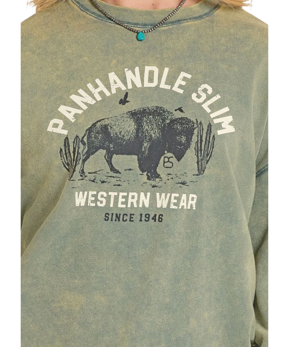 Panhandle Slim - Women's Buffalo Pullover Jade