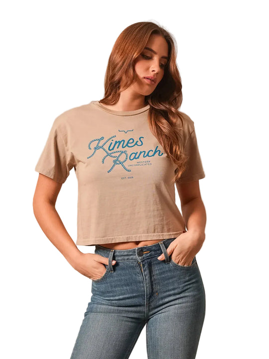 Kimes Ranch - Womens Tan Lasso Tee