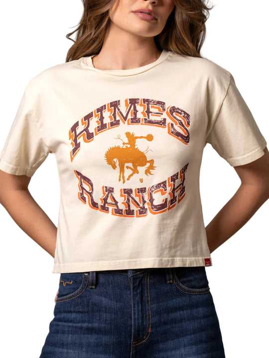 Kimes Ranch - Womens Lucky B Bucking Cropped Tee