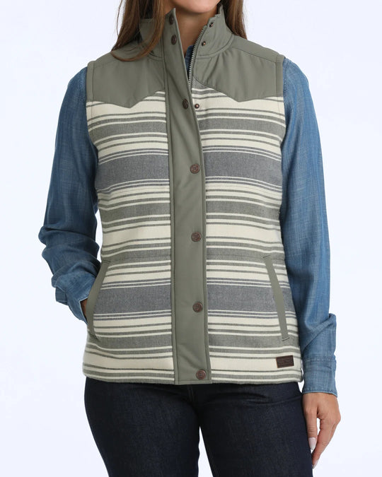 Cinch - Womens Wanda Quilted Striped Vest