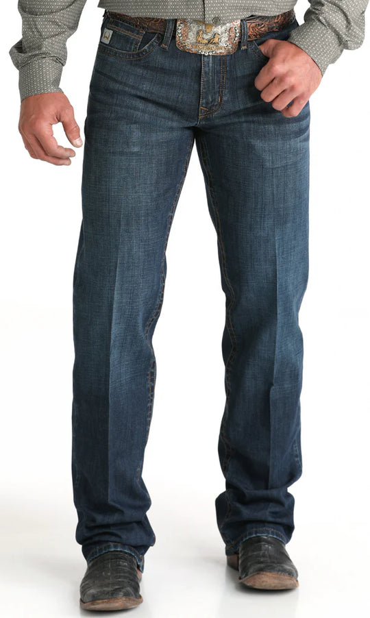 Cinch - Mens Grant Relaxed Fit Dark Stone Wash Jeans