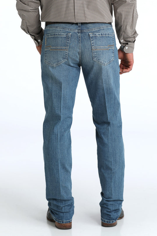 Cinch - Men's Jesse Slim Straight Performance Medium Stonewash Jeans