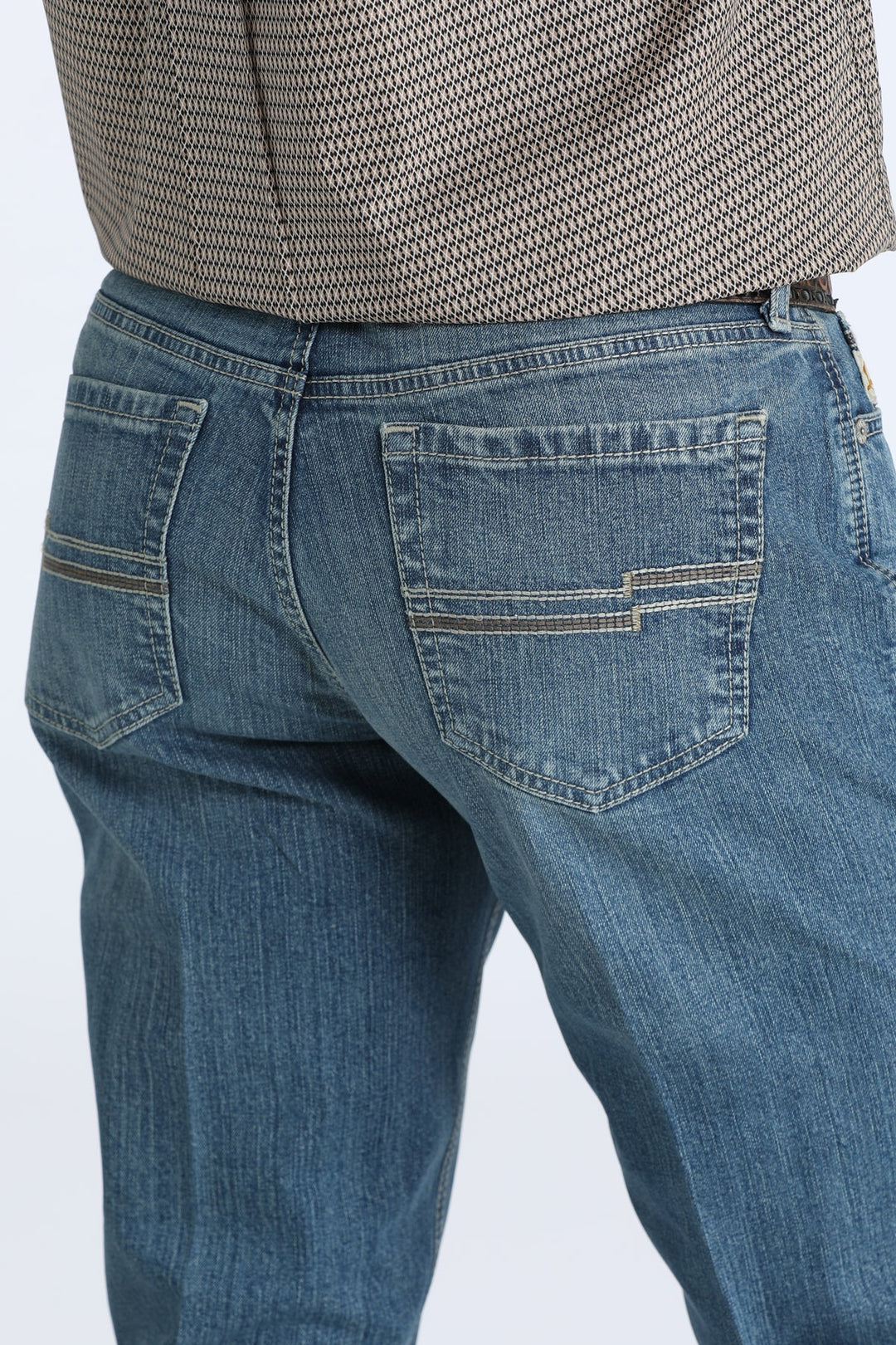 Cinch - Men's Jesse Slim Straight Performance Medium Stonewash Jeans