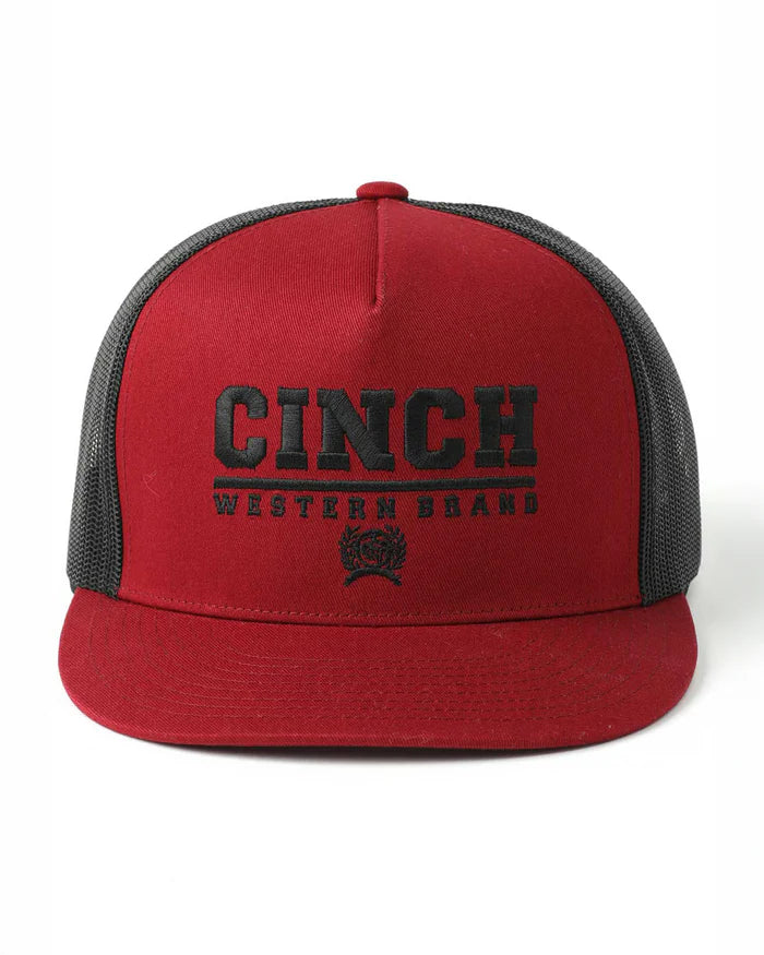 Cinch - Red High Profile Flexi Fit Cap