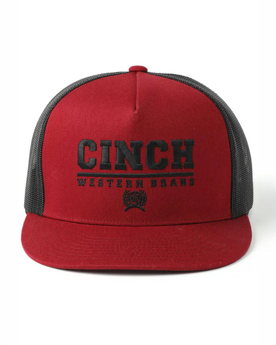 Cinch - Red High Profile Flexi Fit Cap