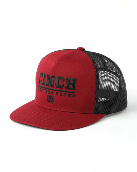 Cinch - Red High Profile Flexi Fit Cap