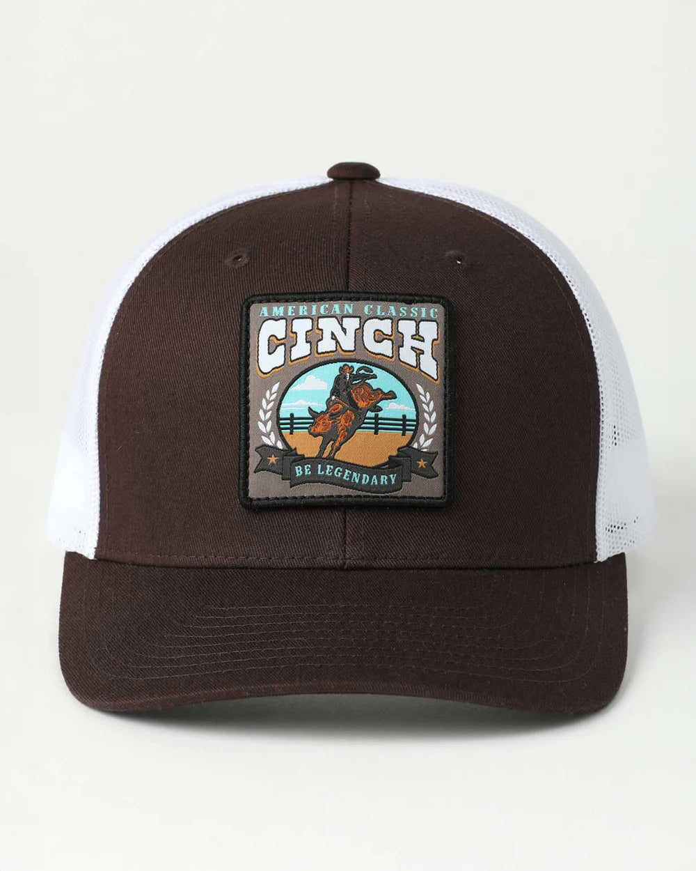 Cinch - Brown Bucking Bull Patch Cap