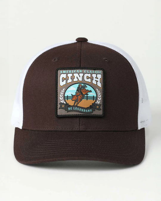 Cinch - Brown Bucking Bull Patch Cap