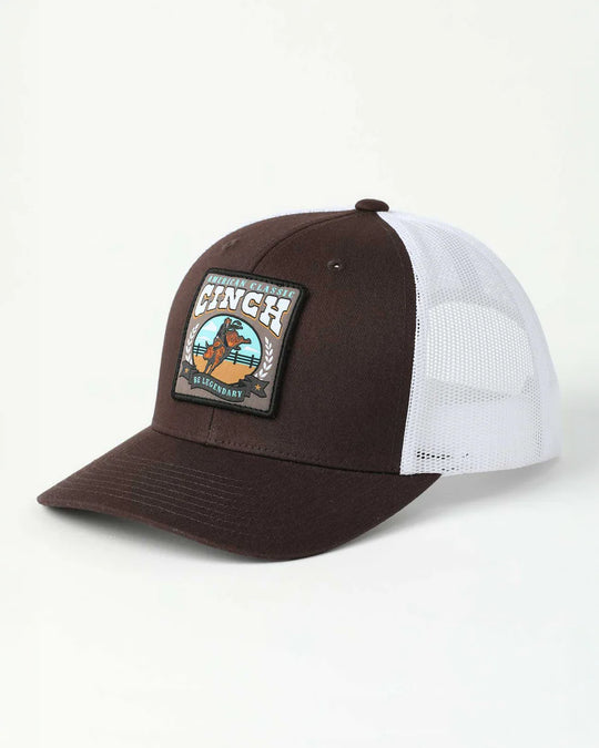 Cinch - Brown Bucking Bull Patch Cap