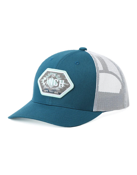 Cinch - Teal Blue Logo Cap