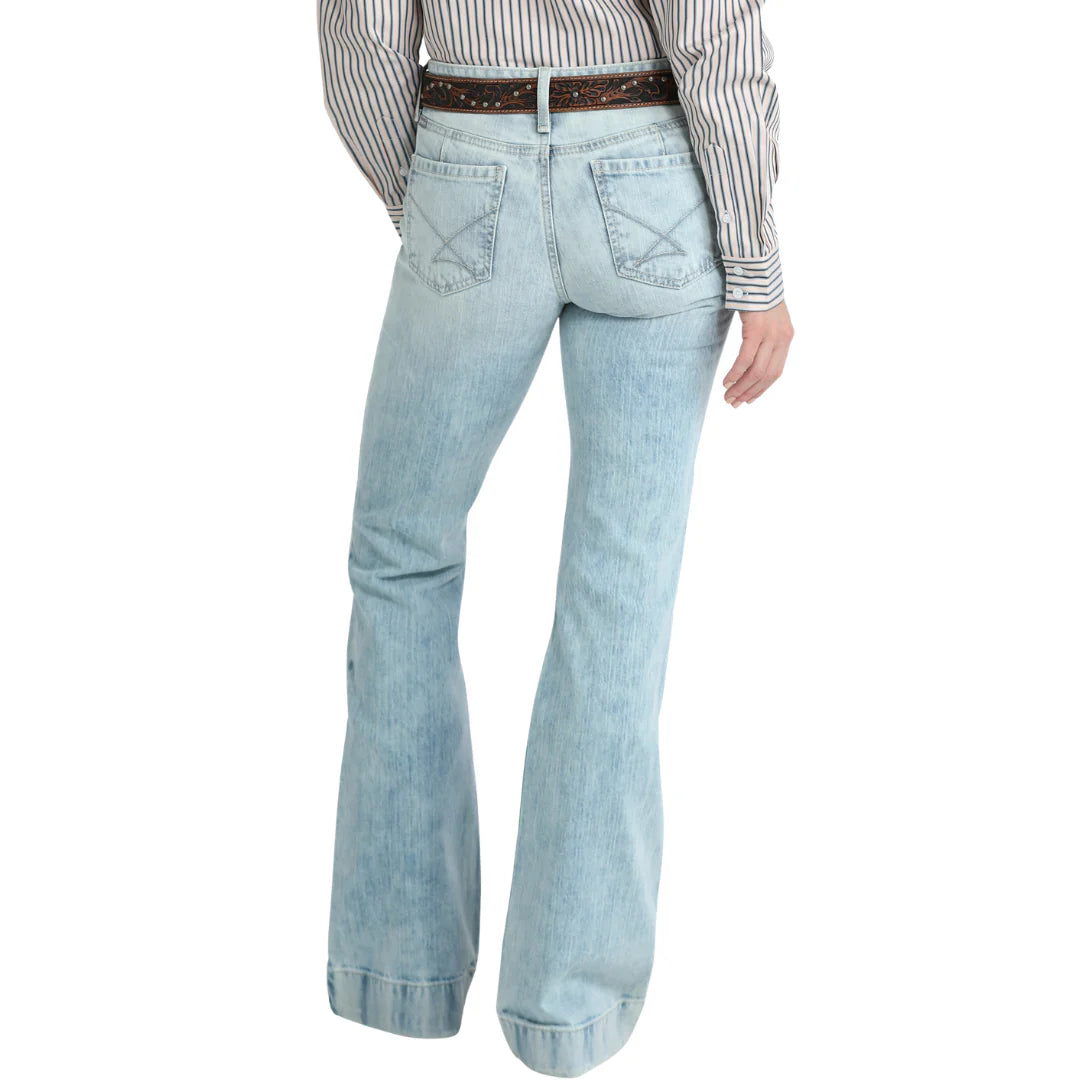 Cinch - Womens Lynden Light Stone Wash Denim Trouser Jeans
