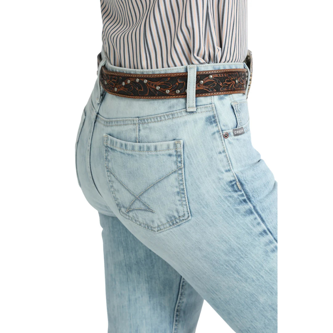 Cinch - Womens Lynden Light Stone Wash Denim Trouser Jeans