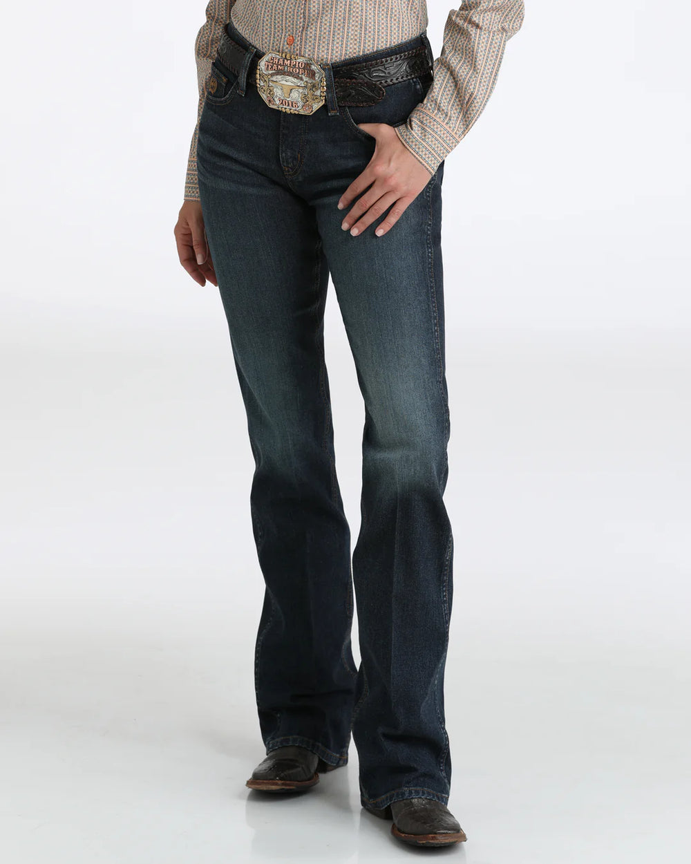 Cinch - Womens Classic Boot Cut Stretch Dark Stone Jeans