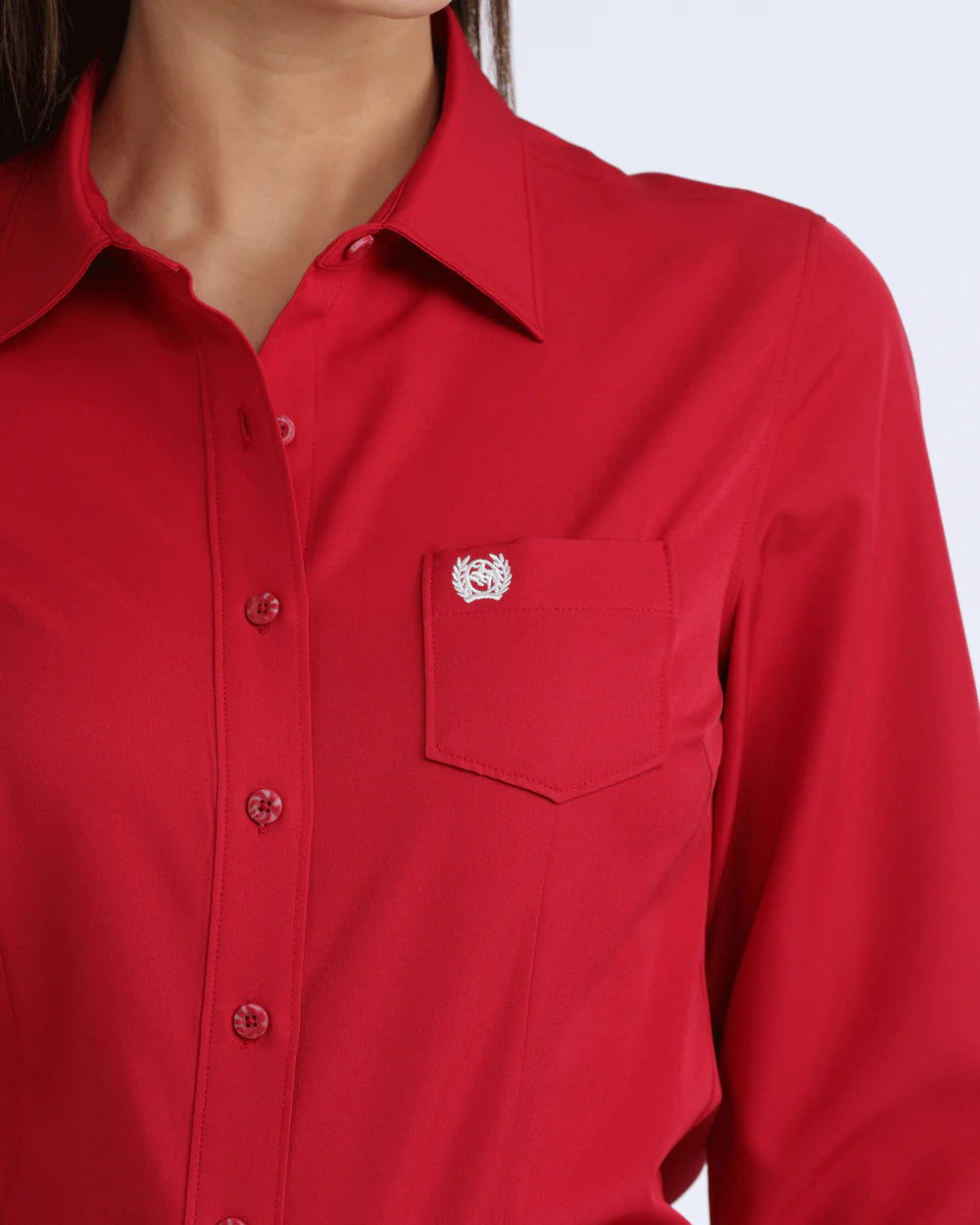 Cinch - Women's Solid Berry Pink Arena Flex Shirt