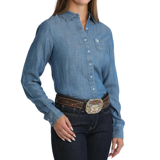 Cinch - Womens Chambray Indigo Arena Shirt