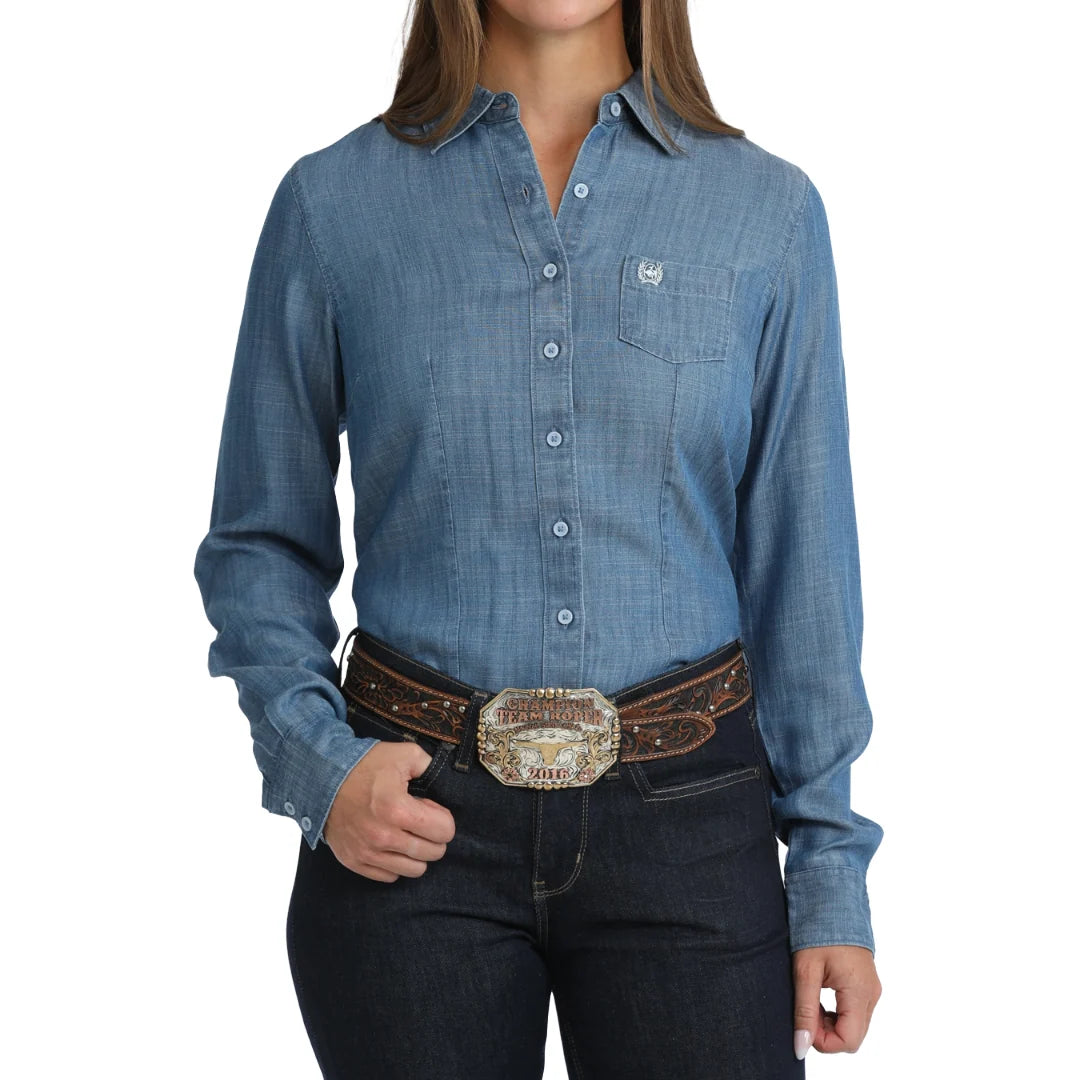 Cinch - Womens Chambray Indigo Arena Shirt