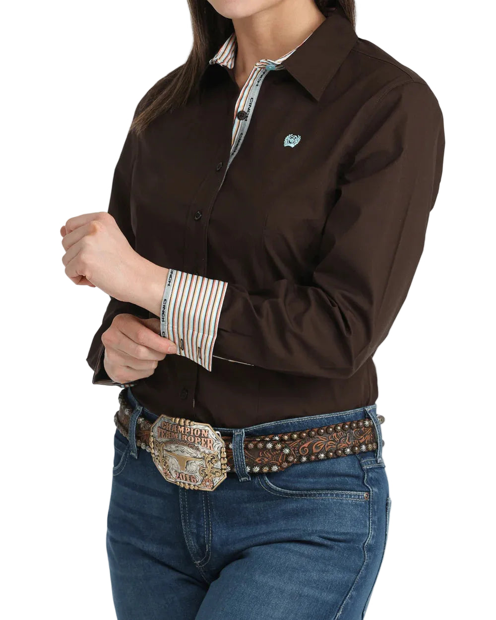 Cinch - Women's Solid Brown Arena Shirt