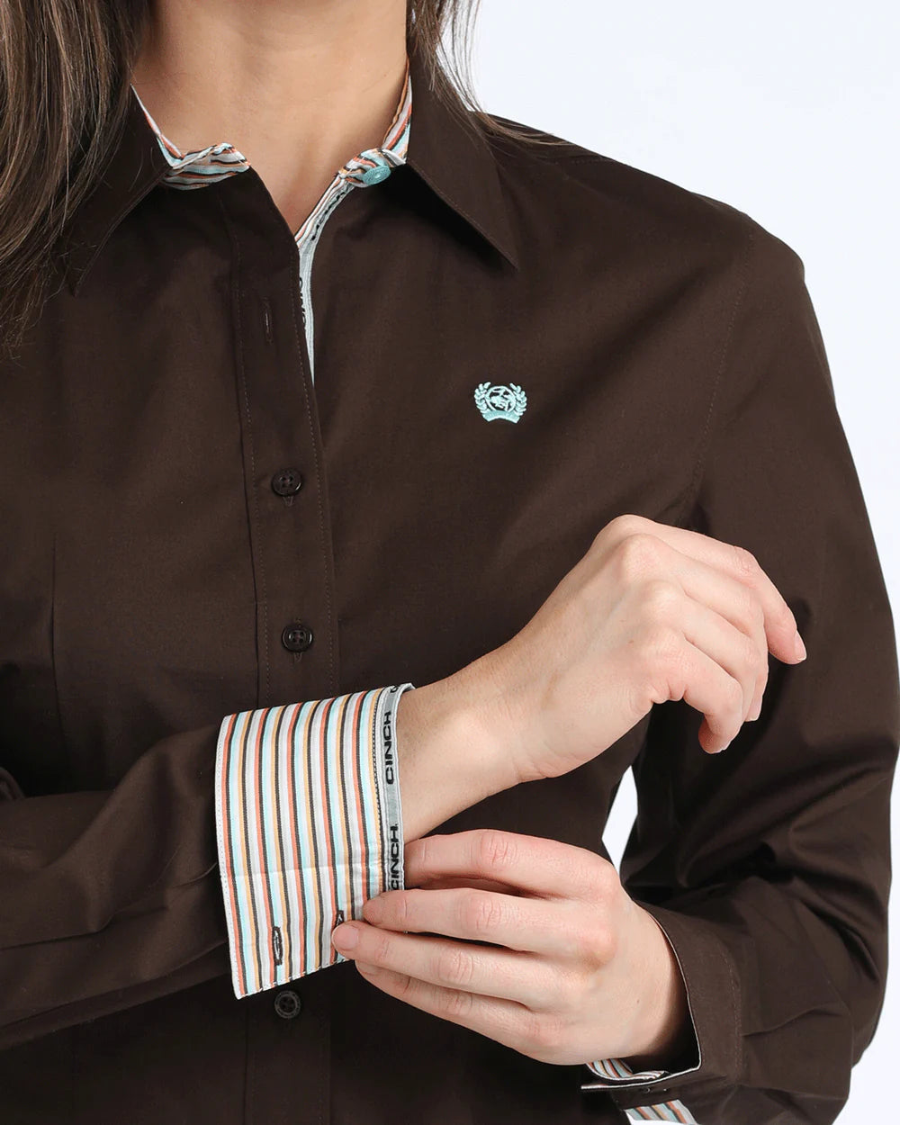 Cinch - Women's Solid Brown Arena Shirt