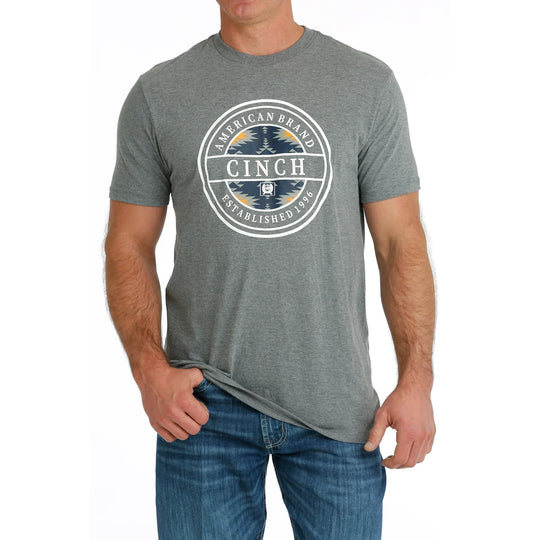 Cinch - Mens Grey Circle Tee