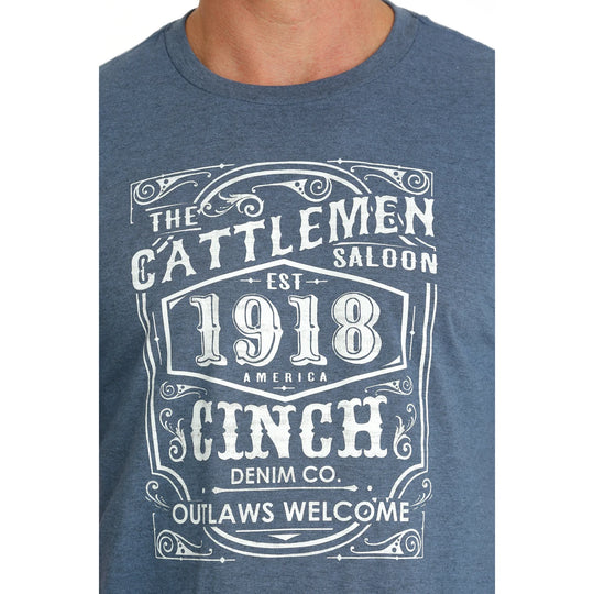 Cinch - Mens Blue Cattlemen Tee