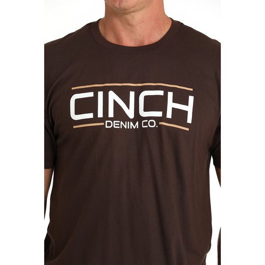 Cinch - Mens Brown Logo Tee