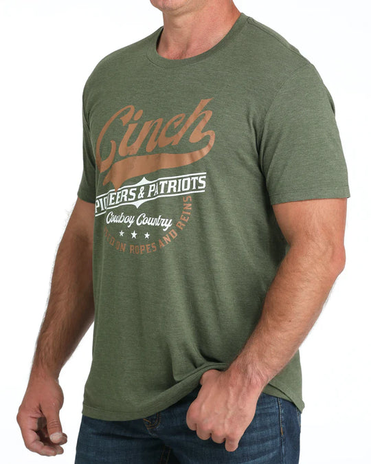 Cinch - Mens Olive Graphic Tee