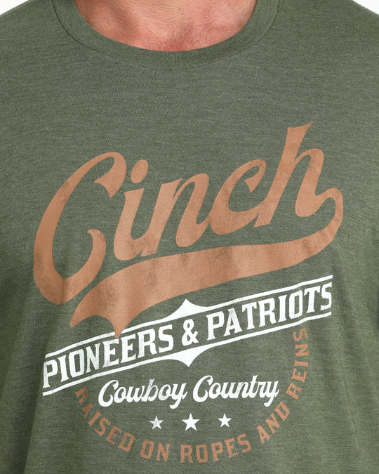 Cinch - Mens Olive Graphic Tee