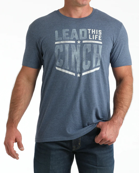 Cinch - Mens Blue Lead This Life Tee