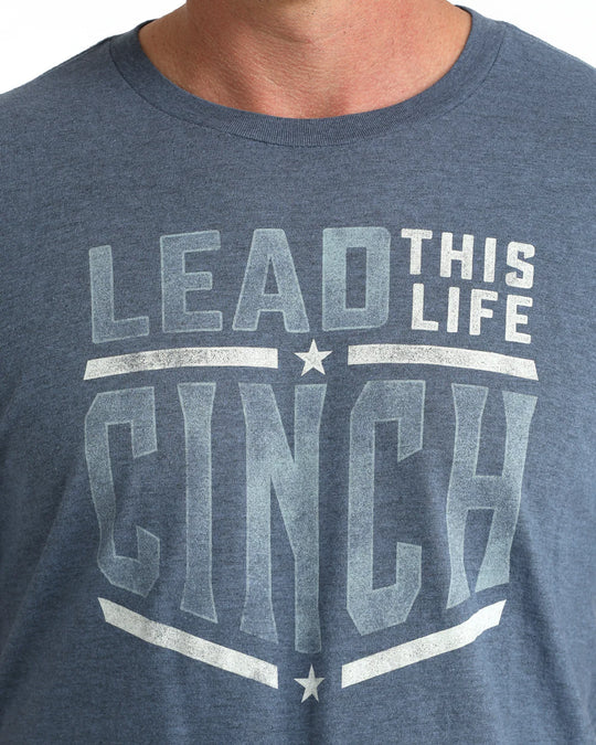 Cinch - Mens Blue Lead This Life Tee