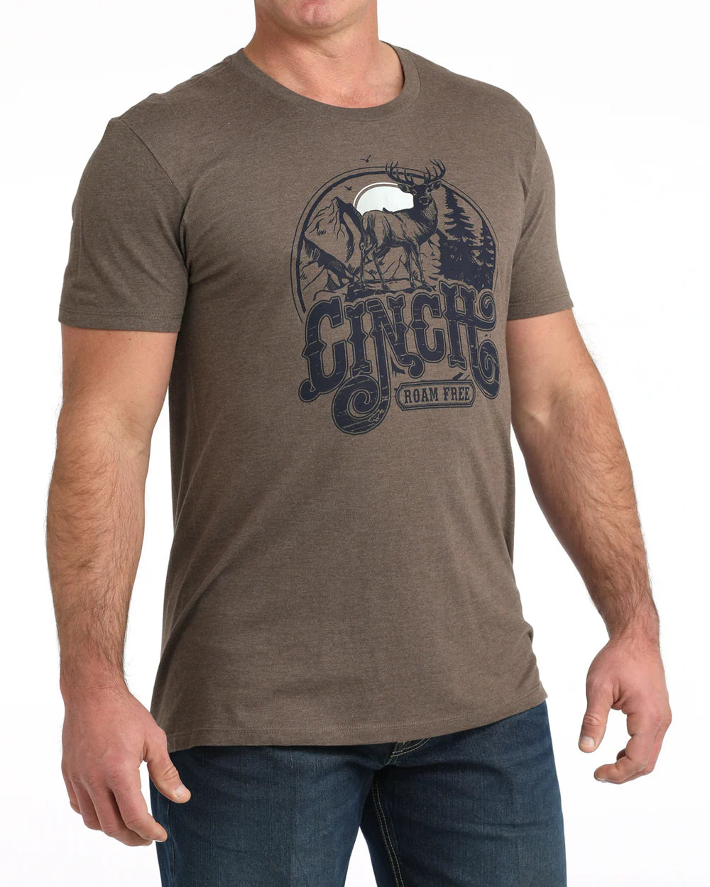 Cinch - Mens Brown Roam Free Tee
