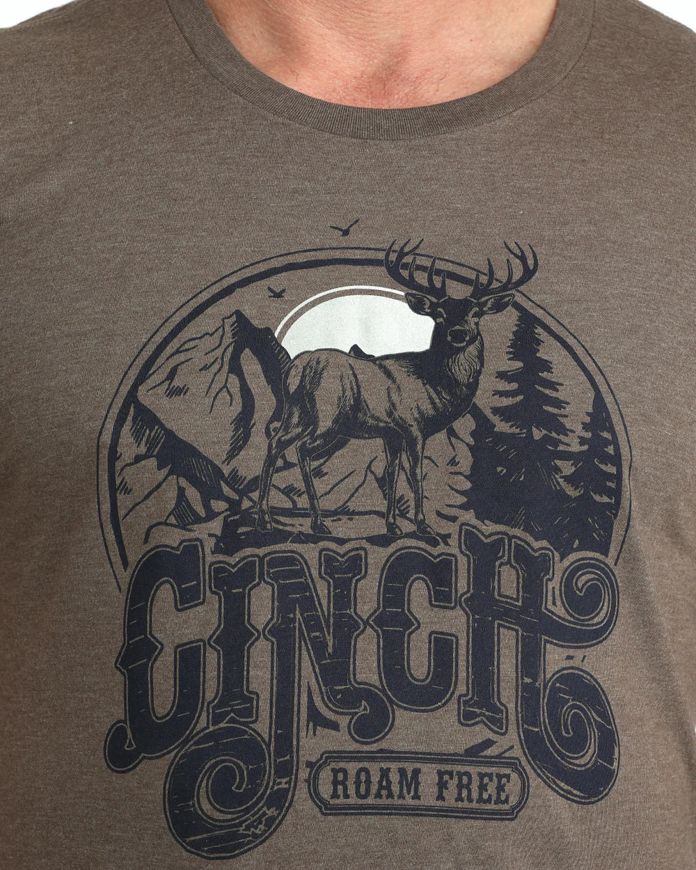 Cinch - Mens Brown Roam Free Tee