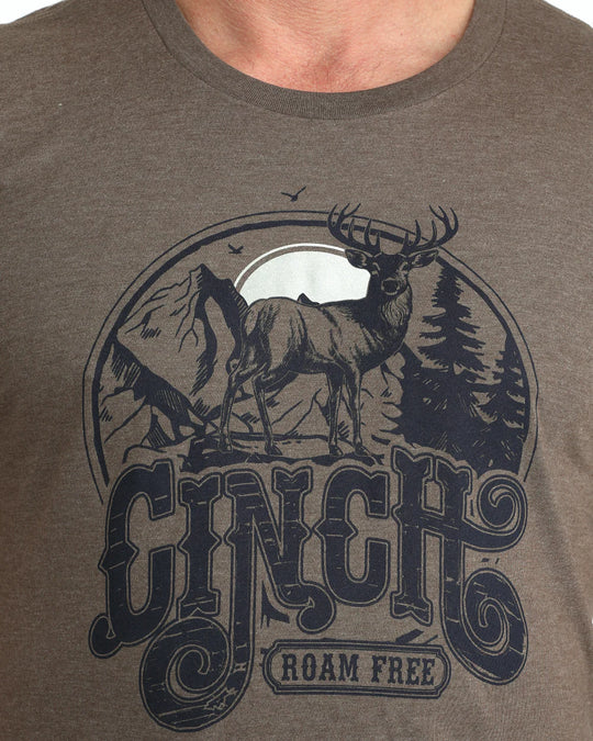 Cinch - Mens Brown Roam Free Tee