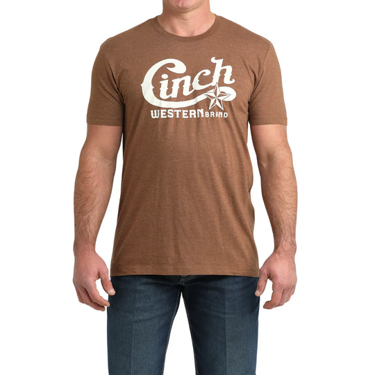 Cinch - Mens Brown Western Brand Tee