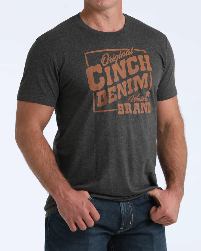 Cinch - Mens Charcoal Graphic Tee