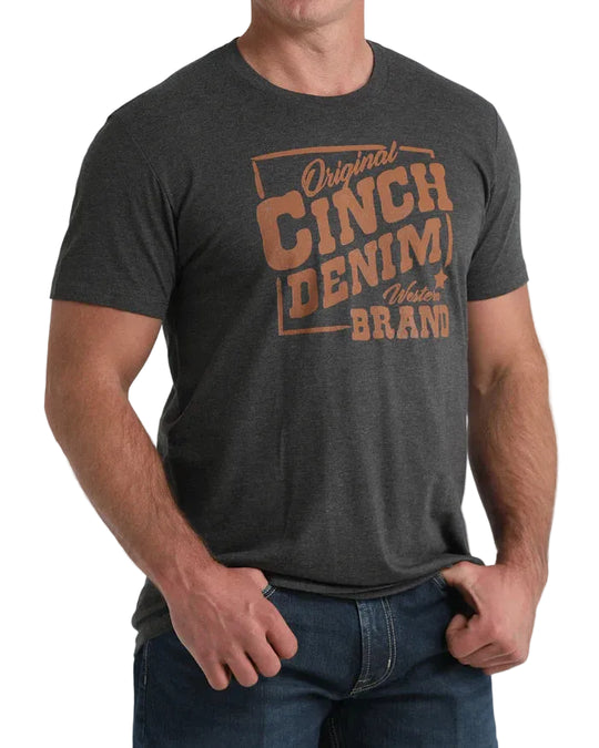 Cinch - Mens Charcoal Graphic Tee