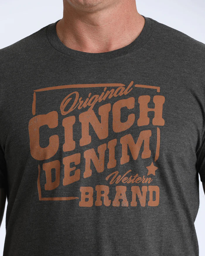Cinch - Mens Charcoal Graphic Tee
