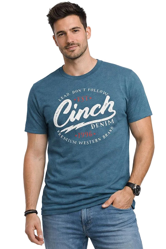 Cinch - Mens Blue Crew Tee