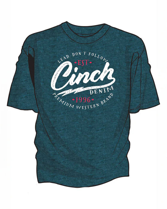 Cinch - Mens Blue Crew Tee